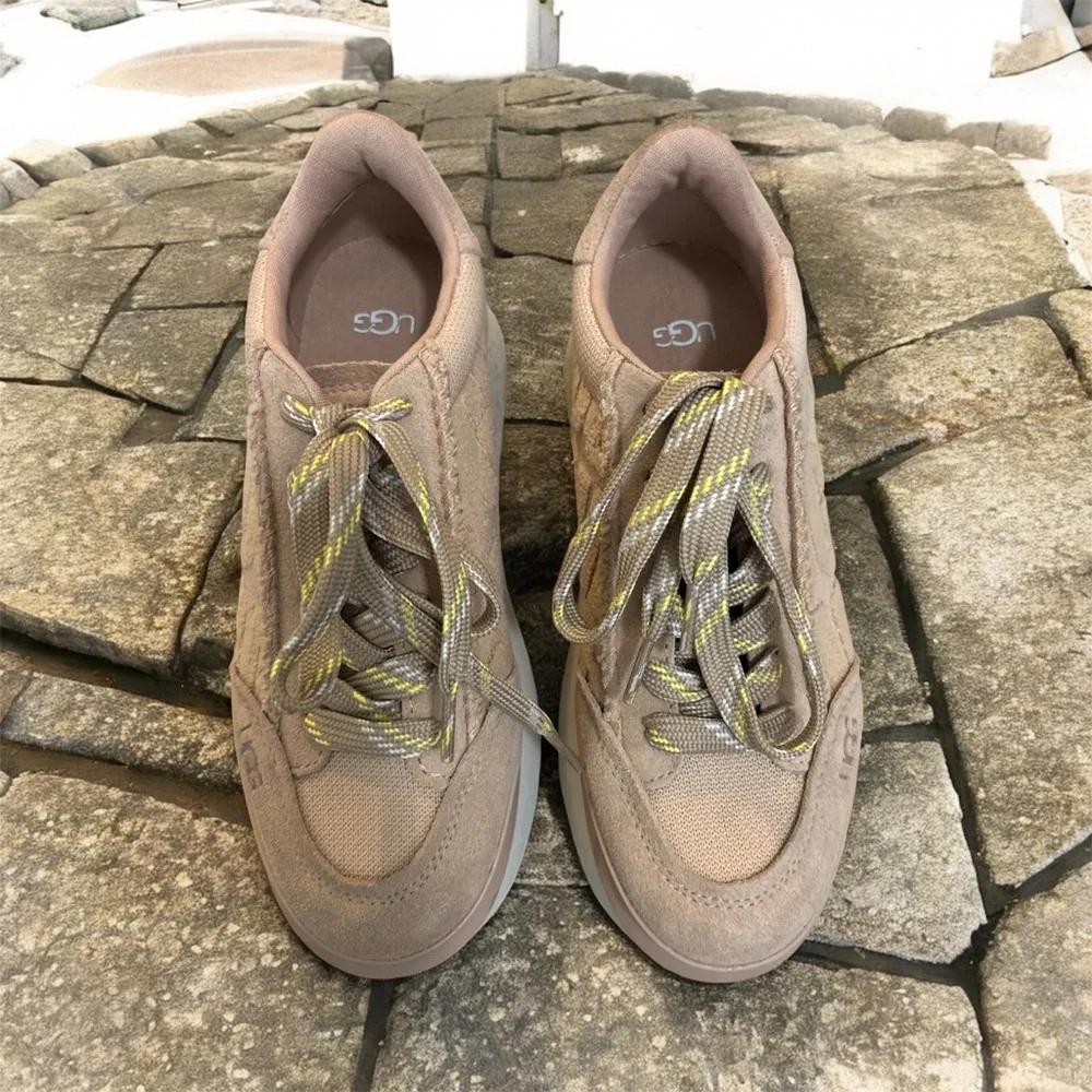 UGG Tan Sneakers with Suede Exterior and Plush Lining - Picture 2 of 7